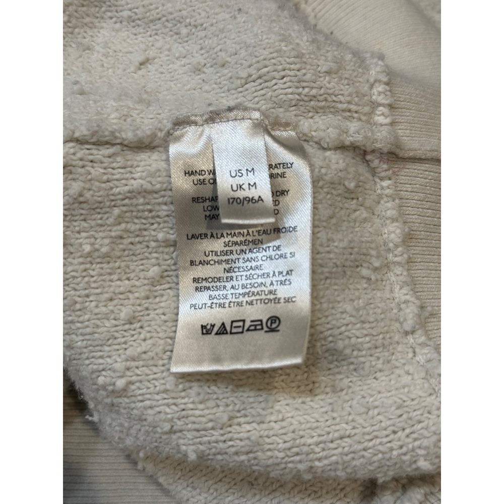 Free People Cozy Found My Friend Pullover Cream Relaxed Fit Medium - Picture 6 of 7